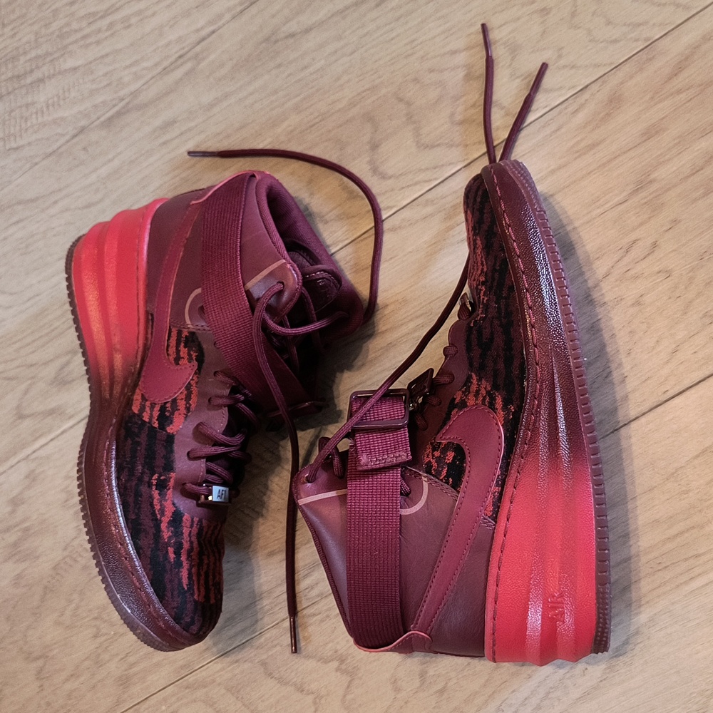 Red Nike AF1 Shoes